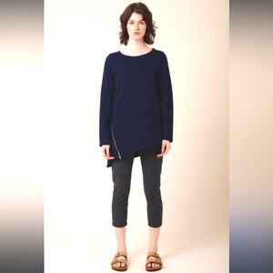 Prairie underground zipper navy sweatshirt M $220 spring contemporary winter